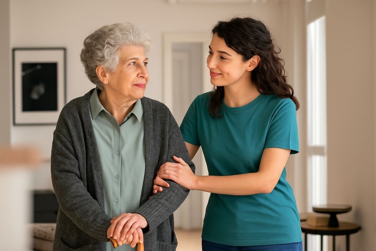 Transfer assistance by caregiver - King's Home Care