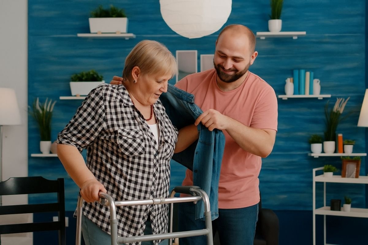 Preparing for Dressing and Undressing Assistance